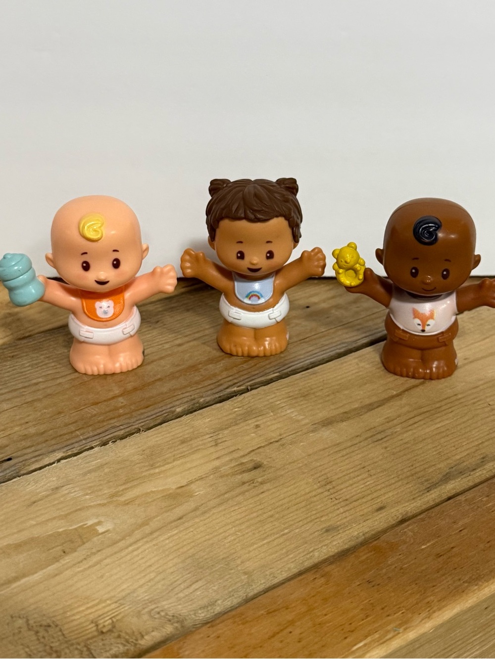 Fisher-Price Little People Baby Infant Figure Lot - 3 Piece Set
